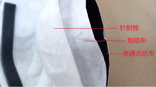 碗形口罩针刺棉-220g可定做